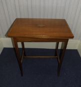 19thC Mahogany Card Table With Fold Over Swivel Top, Relined With Green Baize,