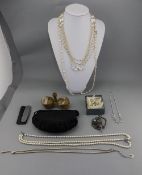 Jewellery Box Containing Assorted Costume Jewellery,