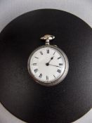 A Ladies 1920's Silver Open Faced Fob Watch.