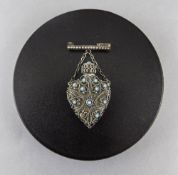 Victorian/Edwardian Perfume Bottle Brooch,