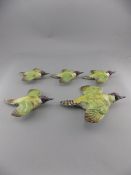 Beswick Set of Flying Bird Figures ( 5 ) In Total.