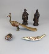 A Small Collection of Interesting Oriental Vintage Items (5) in total.