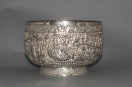 Burmese 19th Century Very Fine Repousse and Impressive Large Scale,