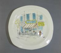 Midwinter 'Riviera' Set of 12 Plates, 6 inches in diameter. Circa 1954.