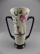 Moorcroft Modern - Signed Twin Handle Loving Cup ' Royal  Joy ' Design. Designer Nicola Slaney.