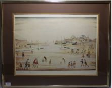 L. S. Lowry 1887-1976 Artist Signed Ltd and Numbered Colour Edition Print of 500.