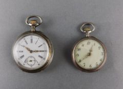 Swedish - 1920's Keyless Silver Ladies Fob Ornate Pocket Watches ( 2 ) In Total.