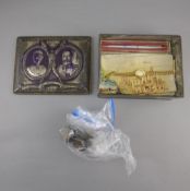 Royal Memorabilia Interest Comprising King George & Queen Mary Biscuit tin,