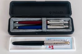 Parker 51 Fountain Pen Together With A Boxed Pen Set