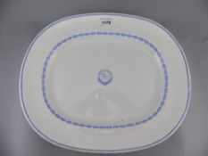 Maritime Interest,  Large Copeland Pottery Platter With North Devon Shipping Company Logo,