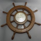 20thC Wheel Barometer 23 inches in diameter.