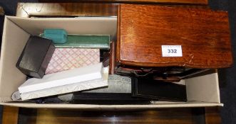 Wooden Jewellery Box With Drawers And Glazed Door Containing A Quantity Of Costume Jewellery,