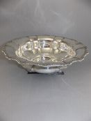 A Very Fine and Large Impressive Swedish Silver and Fluted Footed Bowl,