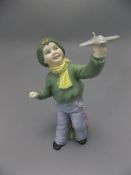 Royal Worcester - Hand Painted Porcelain Figure ' Boys and Girls Come out to Play ' Flight by