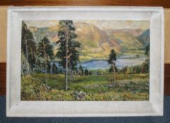 Early 20thC Large Oil On Board Depicting