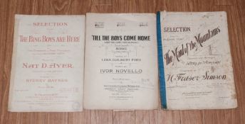 Four Pieces Of Sheet Music, one titled '