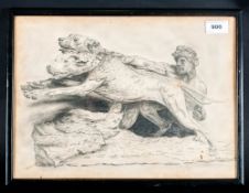 Rob Butler Framed Pencil Sketch Depictin