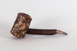 Large Mallet Shaped Bavarian Wooden Pipe