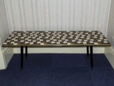 1960's Kitsch Rectangular Coffee Table,