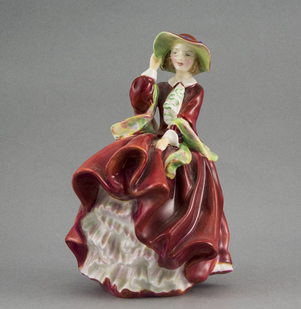 Royal Doulton Figurine ' Top of The Hill ' HN 1834. First Issued 1937. Designer L. Harradine. - Image 3 of 4