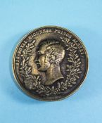 Austrian Bronze Medallion London Exhibition 1851 Adapted To A Bottle Opener, AF