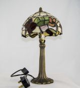 Tiffany Style Table Lamp Bronzed Effect Support