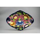 Maling 1930's Hand Painted Floral Dish. 11.25 Inches Diameter. Excellent Condition.