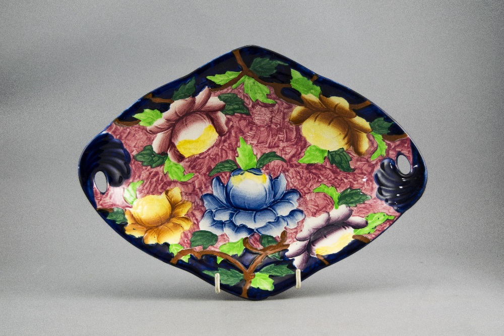 Maling 1930's Hand Painted Floral Dish. 11.25 Inches Diameter. Excellent Condition. - Image 2 of 4