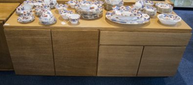 Danish Style Teak Sideboard With Single Drawer And Storage, Height 26 Inches,