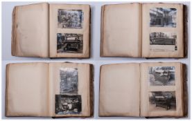 Unusual Industrial Art Photographs, A Large Vintage Album With 325 Photos Of Mill & Factory