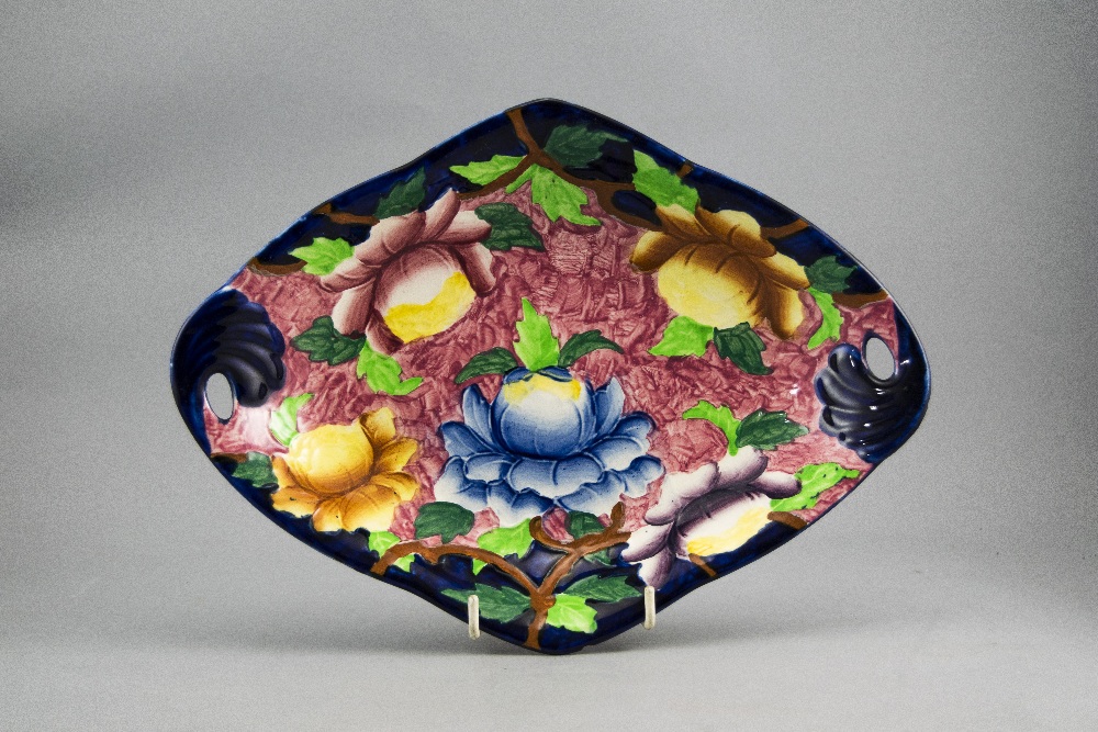 Maling 1930's Hand Painted Floral Dish. 11.25 Inches Diameter. Excellent Condition. - Image 4 of 4