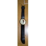 3ATM - Gold Plated Swiss Made Slim Line Golfers Sports Fashion Wrist Watch. Model Num. 2812. With