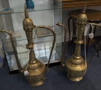 A Pair of Modern Floor Standing Eastern Inspired 'Genie Lamps'