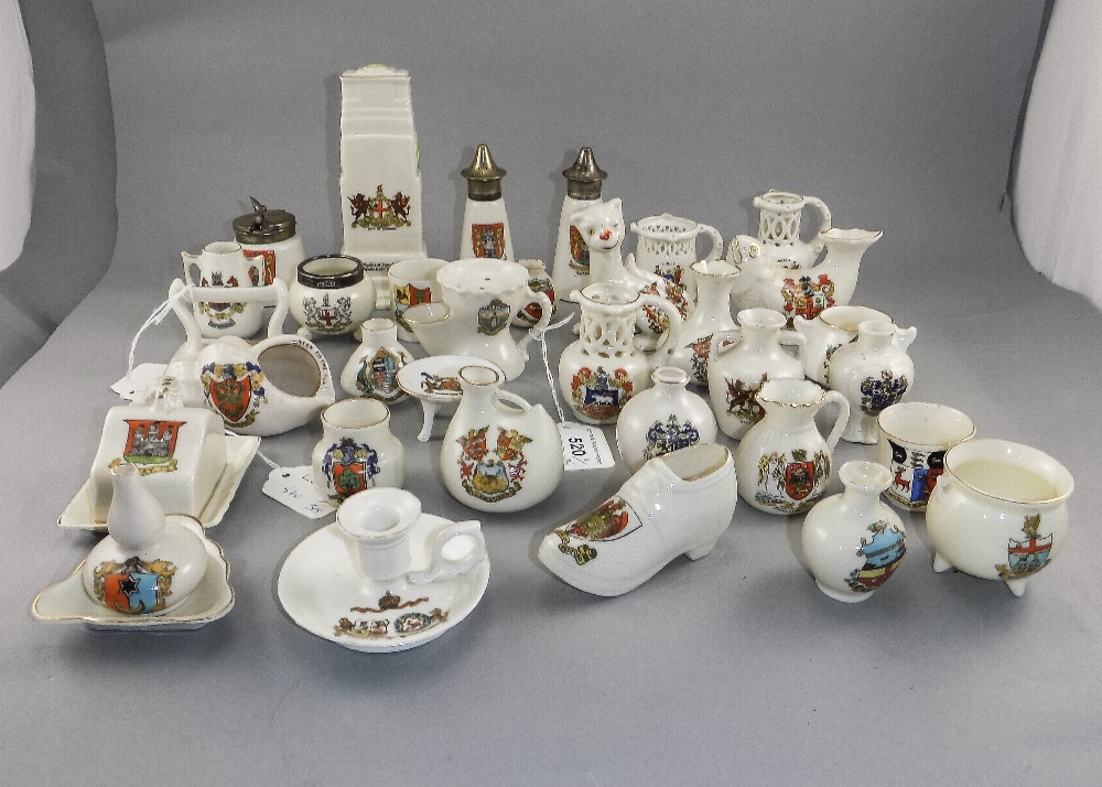 W.H.Goss - A Vintage Collection of Crested Ware ( 35 ) Pieces In Total.