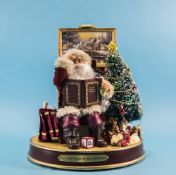 Thomas Kinkade Special Edition Handcrafted and Hand Painted Sculpture of a Storytelling Santa 'Twas