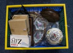 Mixed Lot Of Oddments And Collectables Comprising Pottery, Framed Pictures, Glass,