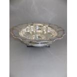 A Very Fine and Large Impressive Swedish Silver and Fluted Footed Bowl, Raised on Circular Ball