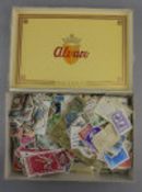 Cigar Box Full of Stamps From Around The World, Covering The Early to Later Part of The Twentieth