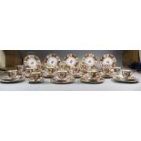 Noritake - Fine and Decorative Hand Painted and Applied Set of 12 Coffee Cans and Saucers,