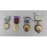 Masonic Stewards Enamel Jewels (4) in total. Various lodges.