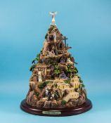 Thomas Kinkade Iluminated Masterpiece Edition and Numbered Sculpture 'Faith Mountain'.