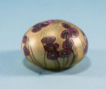 Isle of Wight Vintage Studio Art Glass Paperweight ' Summer Flowers ' Pattern with Original Isle of