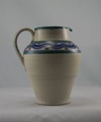 Poole Carter Sadler -Adams Jug c 1920's. Full impressed marks to underside of jug. 8.5 inches high.