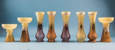 Ambiente Zwiesel - German hand blown small vases x 8