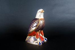 Royal Crown Derby Paperweight 'Bald Eagle' Date 2001 Gold stopper, 1st Quality. Mint Condition.