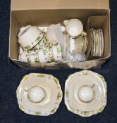 Early 20thC Tea Set Comprising Cups Saucers And Side Plates, B&B Plates,