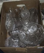 Box Of Assorted Glass Ware.