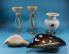 Heron Glass International, 5 pieces in total comprising 2 dishes,