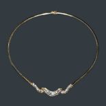 2.65 克拉鑽石項錬,鑲14K黃金 附美國寶石學院 AIG 鑒定證書 Yellow Gold Diamond Necklace 14 kt Yellow Gold 2.65ct Diamond