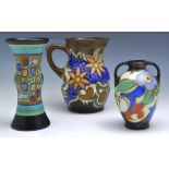 Gouda art pottery jug, "Marbo" design No